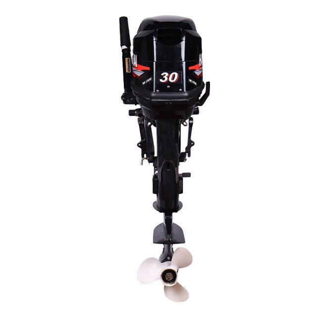 Hangkai 7hp Simple Model 4 Stroke Gasoline Outboard Motor New Powerful Inflatable Fishing Boat Engine Manual Starting System