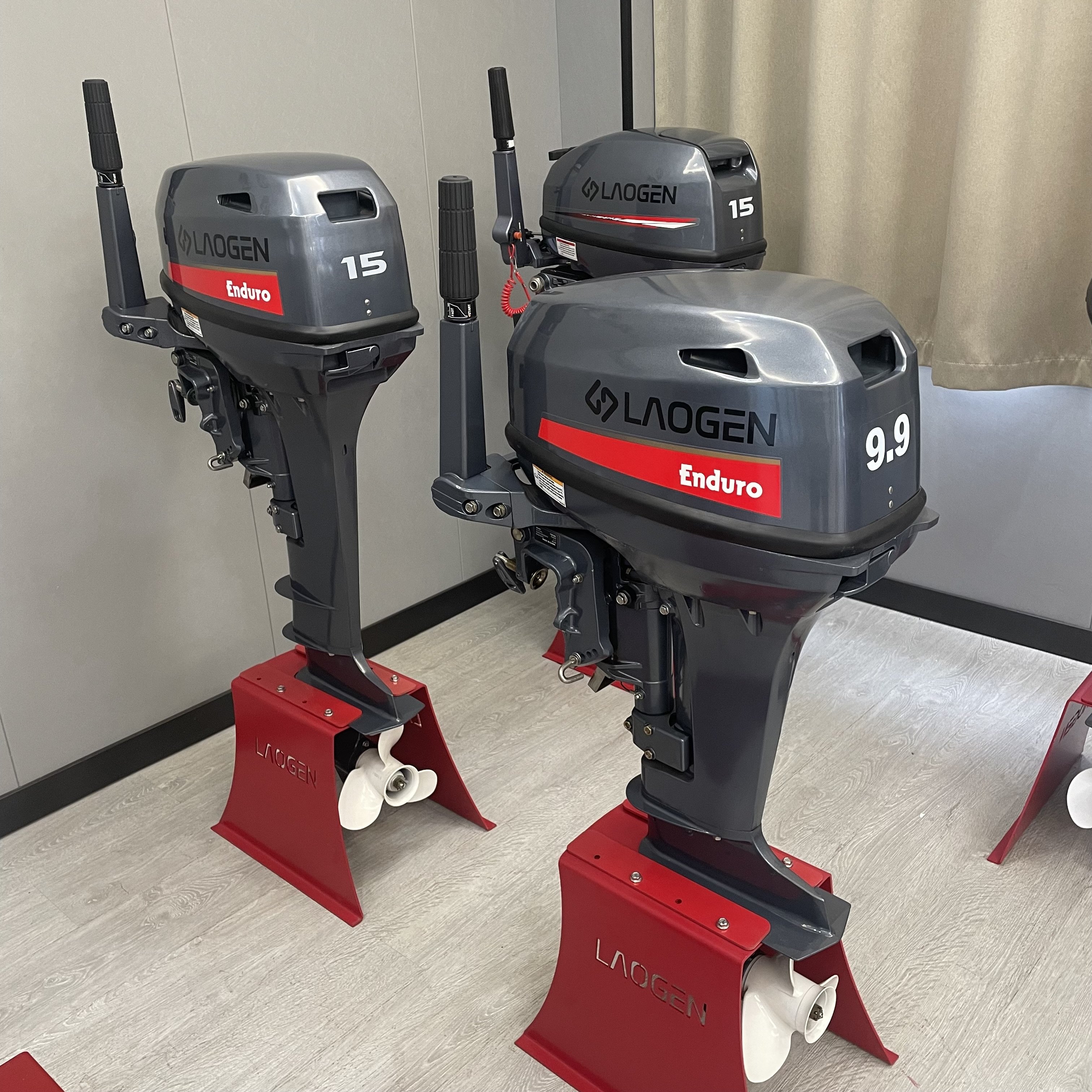 Laogen 2 Stroke Outboard Motor 9.9 15hp Outboard Engine Match Yamaha Enduro 9.9D/15D Popular Outboard Boat Engine