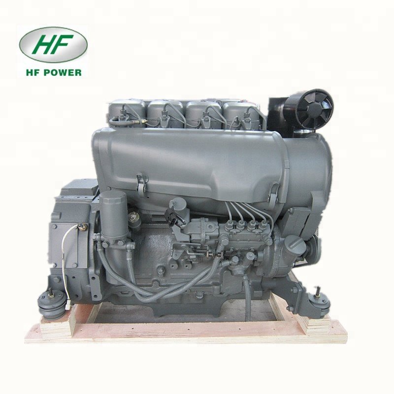 Famous China Marin Gearbox Cylinder Sale Concrete Cement Block Making 4 Cylinder air Cooled Motor Engine Set deutz F4l913