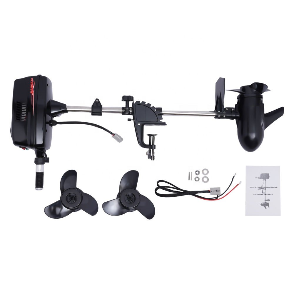 New Powerful HANGKAI 48V 2200W Brushless Electric Trolling Outboard Motors Fishing Boat Engine Motor De Barco