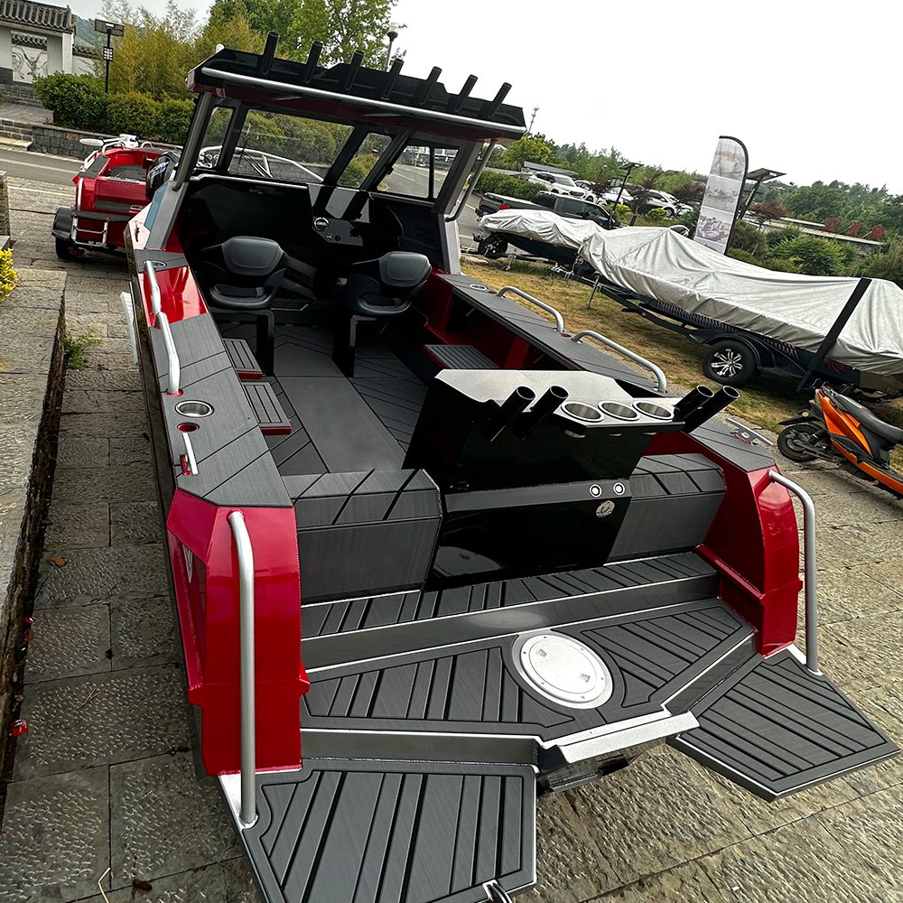 Sea Fishing Boat 19ft Center Console Fishing Boat 6 Passengers Yacht with Motor Dual Engine 6m Aluminium Boats