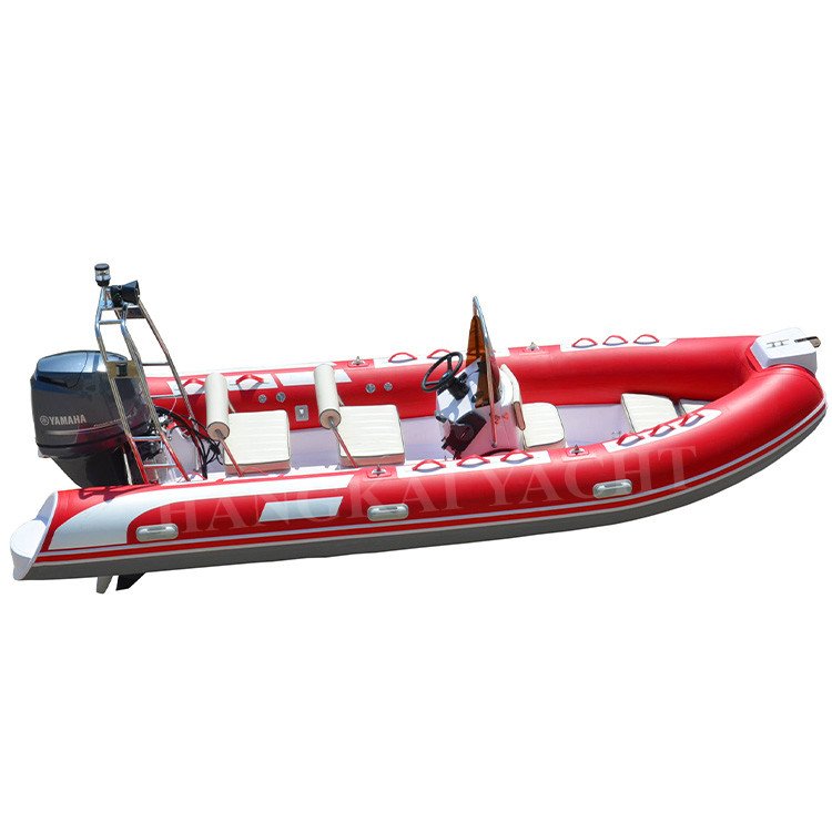 17FT Rib 5.2m Inflatable Fiberglass Sport Yacht with Outboard Engine Price for Water Sports