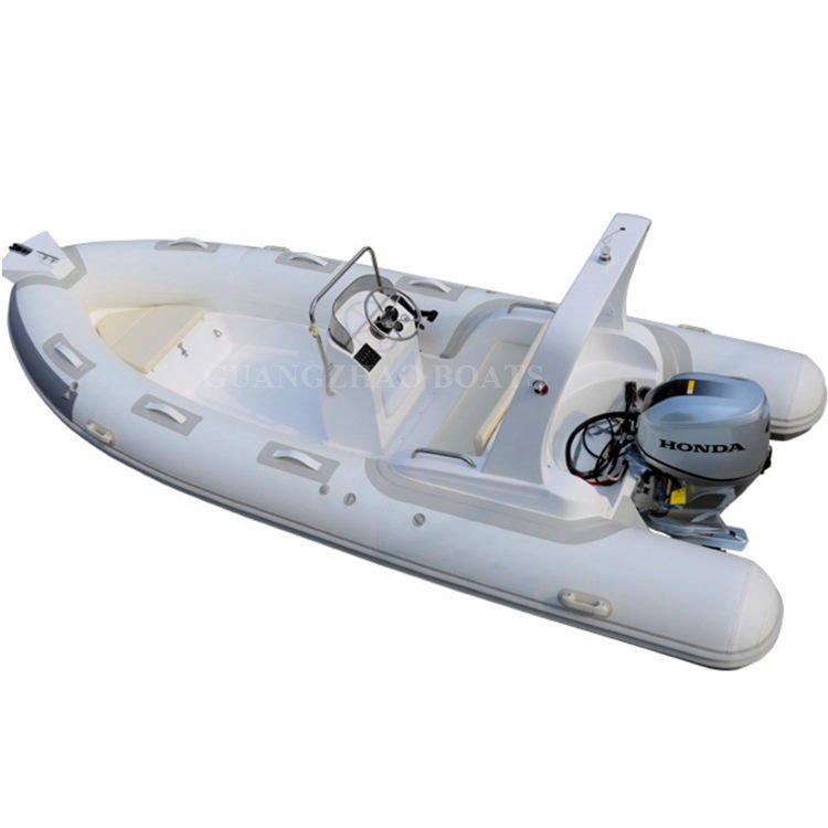 17FT Rib 5.2m Inflatable Fiberglass Sport Yacht with Outboard Engine Price for Water Sports