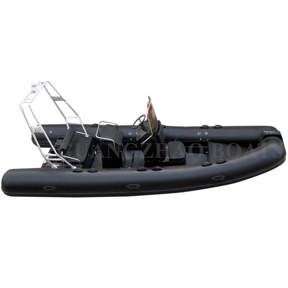 17FT Rib 5.2m Inflatable Fiberglass Sport Yacht with Outboard Engine Price for Water Sports