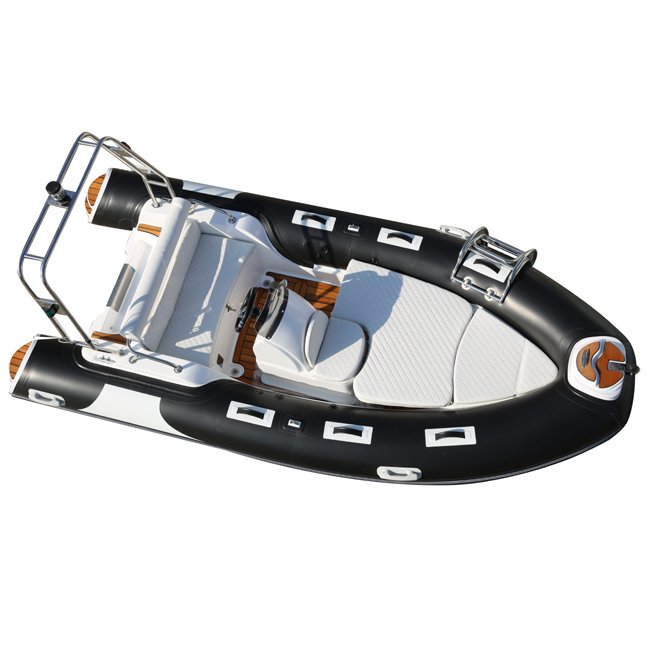 4.3m 14ft PVC/Hypalon Pedal Drive Inflatable Fishing Kayak Aluminum Rib Boat Fiberglass Engine Outdoor Sports Fishing Lakes