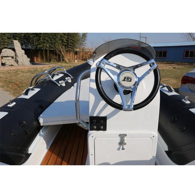 4.3m 14ft PVC/Hypalon Pedal Drive Inflatable Fishing Kayak Aluminum Rib Boat Fiberglass Engine Outdoor Sports Fishing Lakes