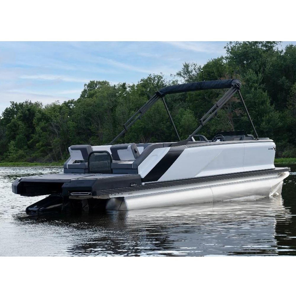 2025 Lake Pleasure Outboard Motor Boat Aluminum Pontoon Trimaran for Sale