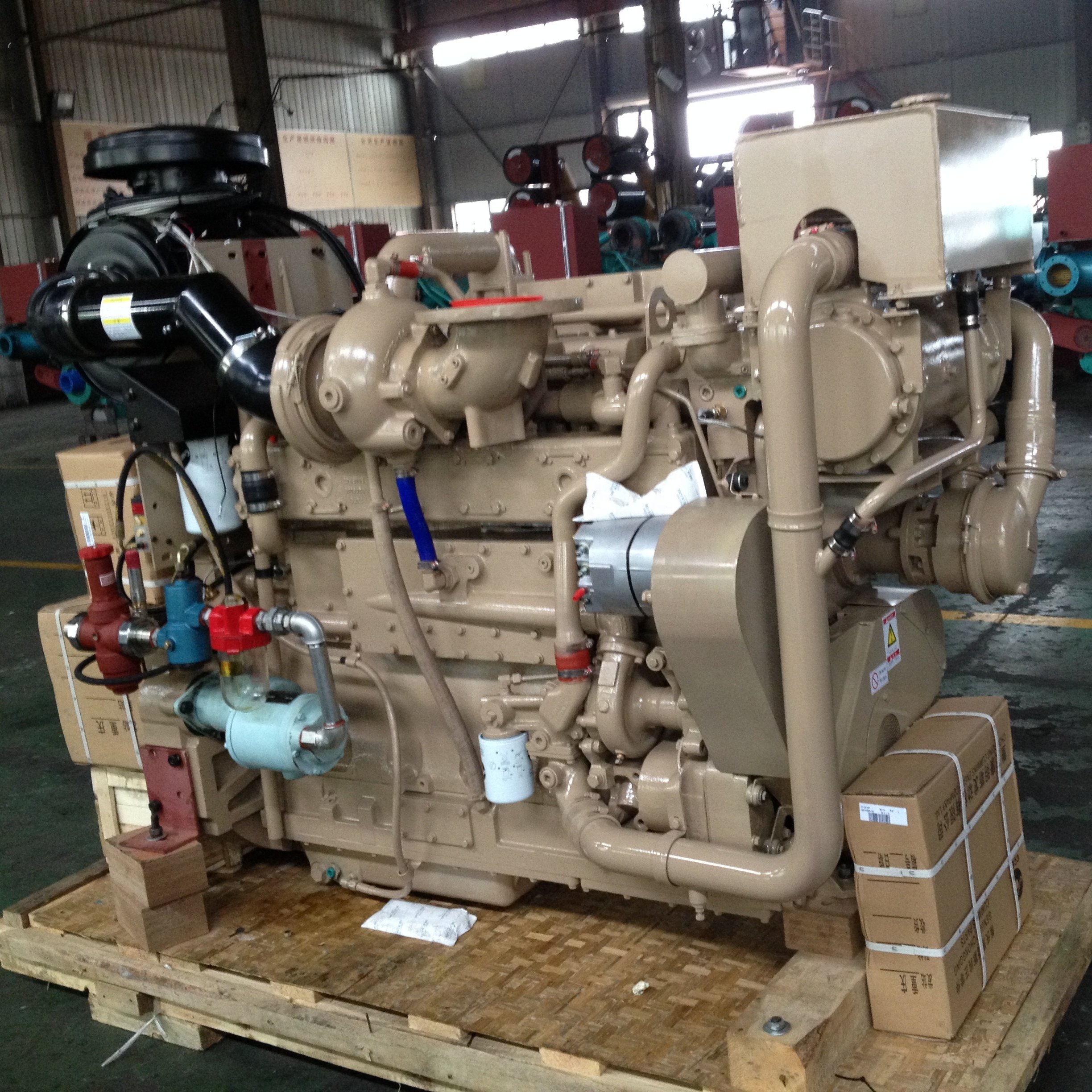 Original Cummins marine main propulsion diesel engine KTA19-M 470hp boat engine