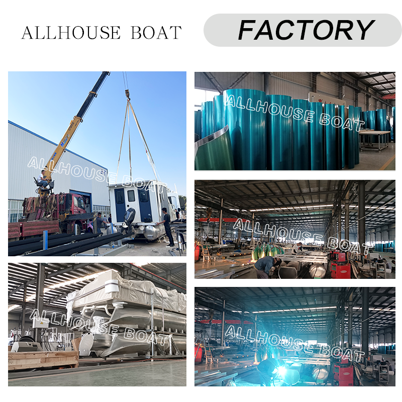Custom Cheap Mini Solar Luxury Party Aluminium Frame Pontoon Boats Floating Pontoons Boat Party Barge