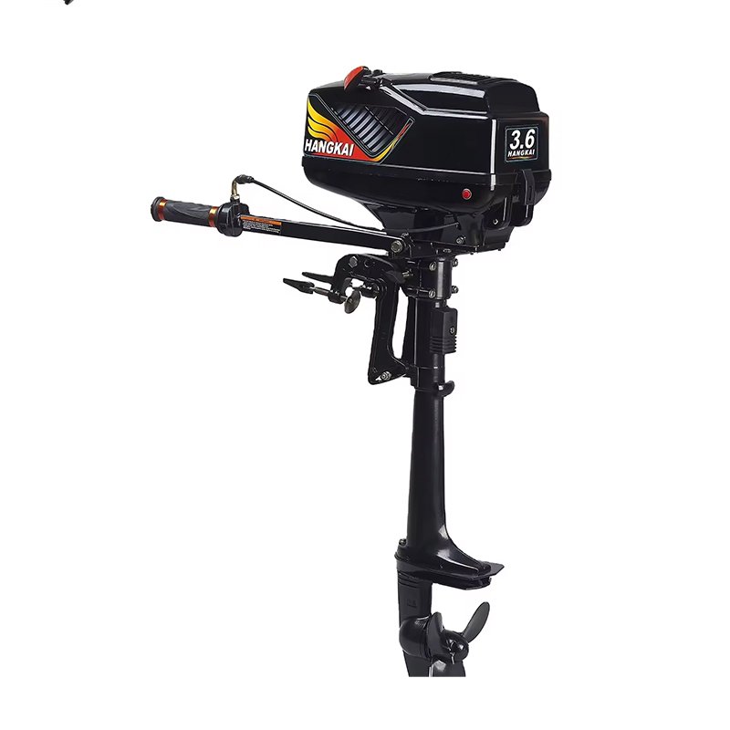 HangKai Gasoline Short Axle 2 Stroke Engine Running Boat 3.6hp Outboard Motor Boat Engines