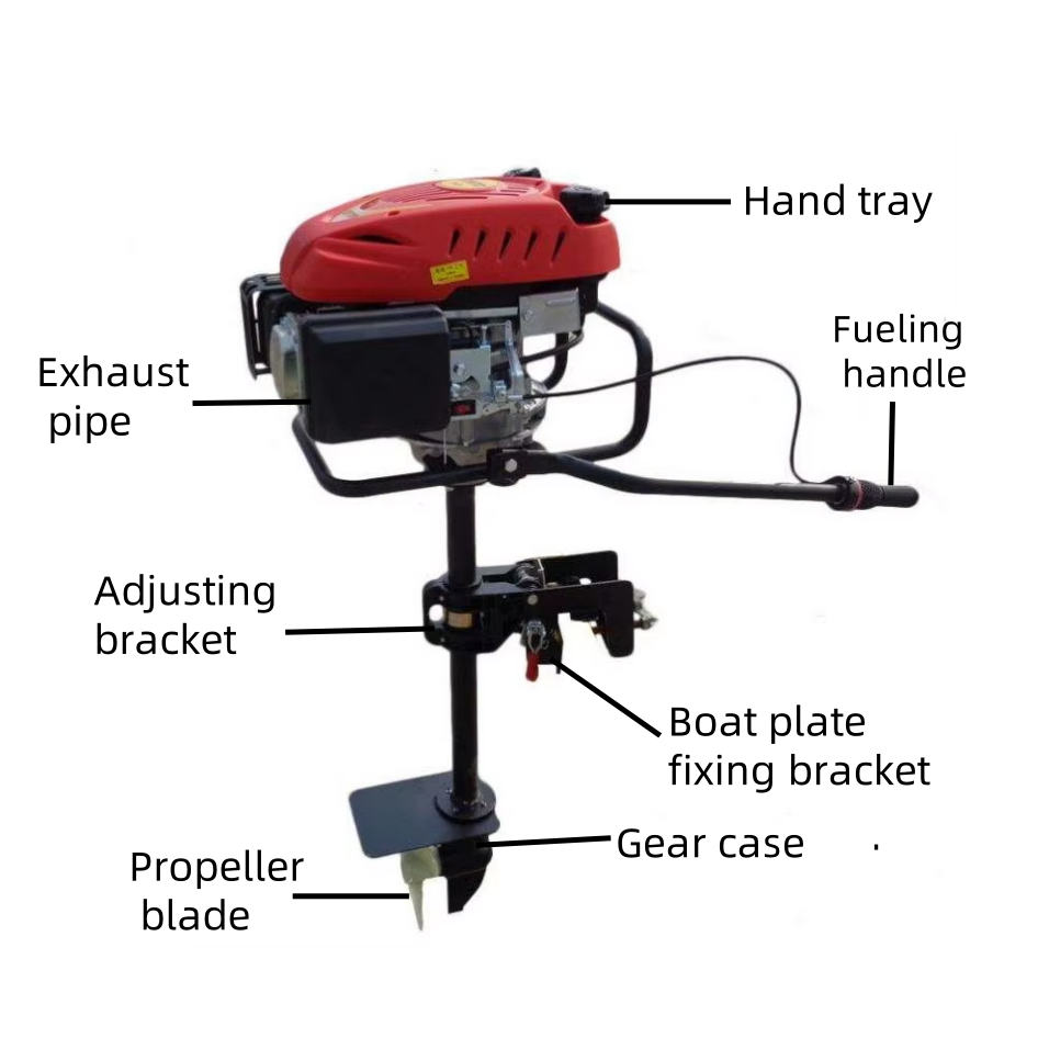 Fully Automatic Propeller Outboard Engine Two Stroke Rubber Dinghy Stamping Boat Motor Connector