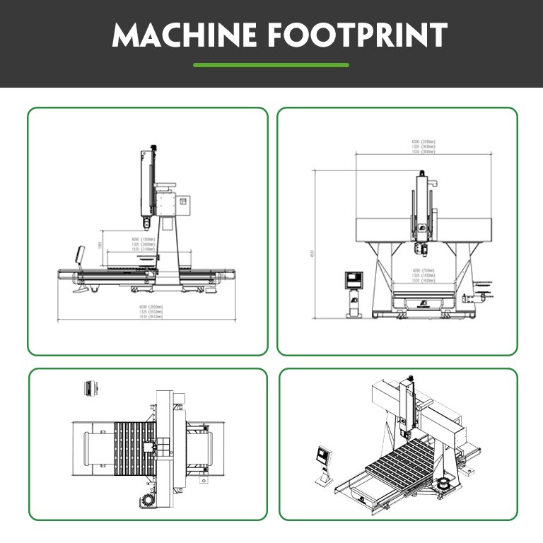 High Precision 5 Axis CNC Router HSD Spindle 5 Axis Cnc Woodworking Machinery for Mold Manufacturing