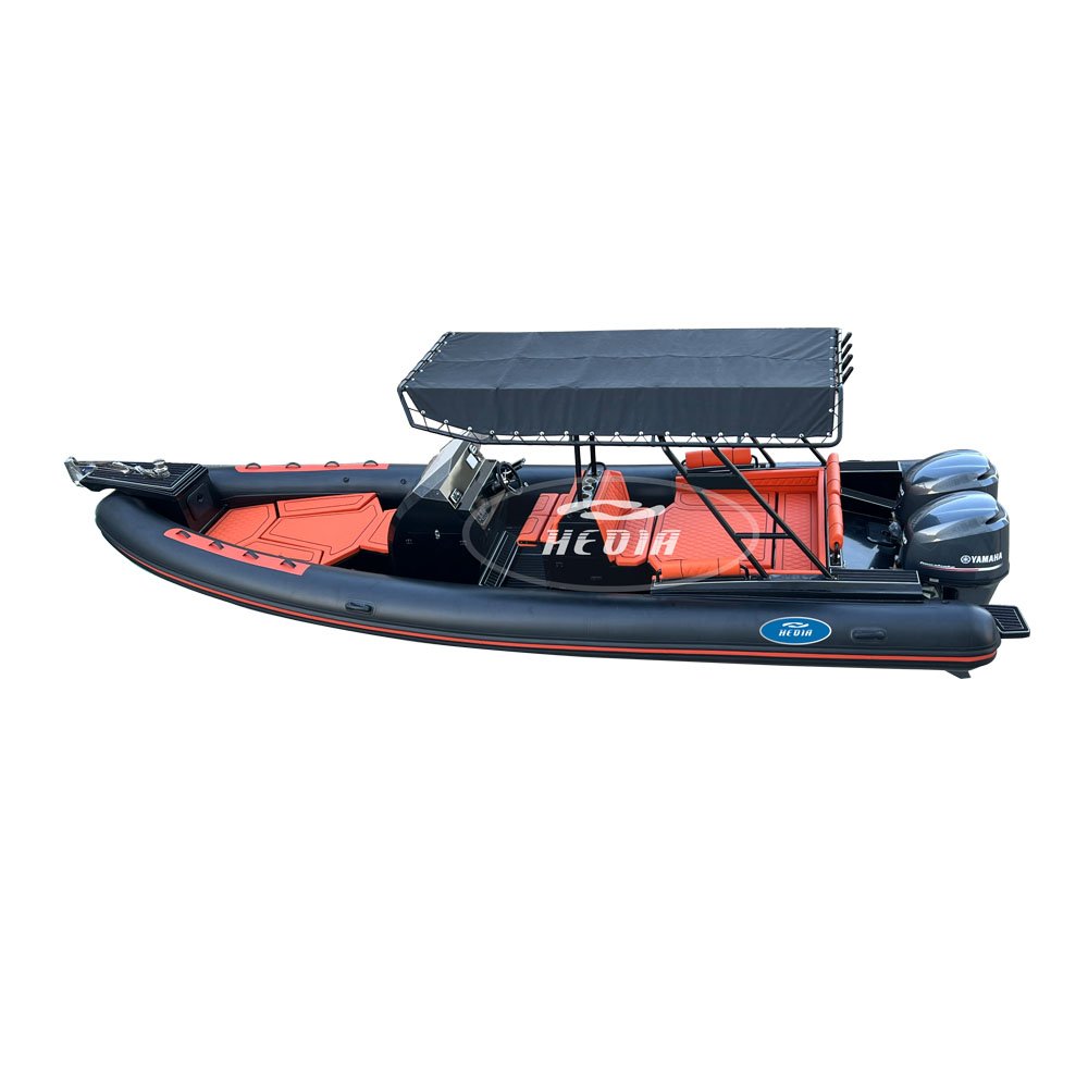 28.7ft Rib Aluminum Hull Rib Inflatable Boat 860 with Double 150HP Engines