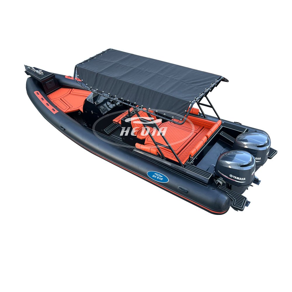 28.7ft Rib Aluminum Hull Rib Inflatable Boat 860 with Double 150HP Engines