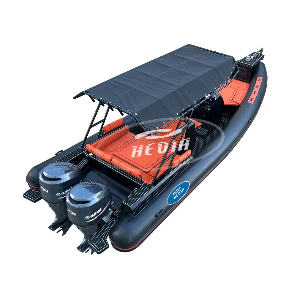 28.7ft Rib Aluminum Hull Rib Inflatable Boat 860 with Double 150HP Engines