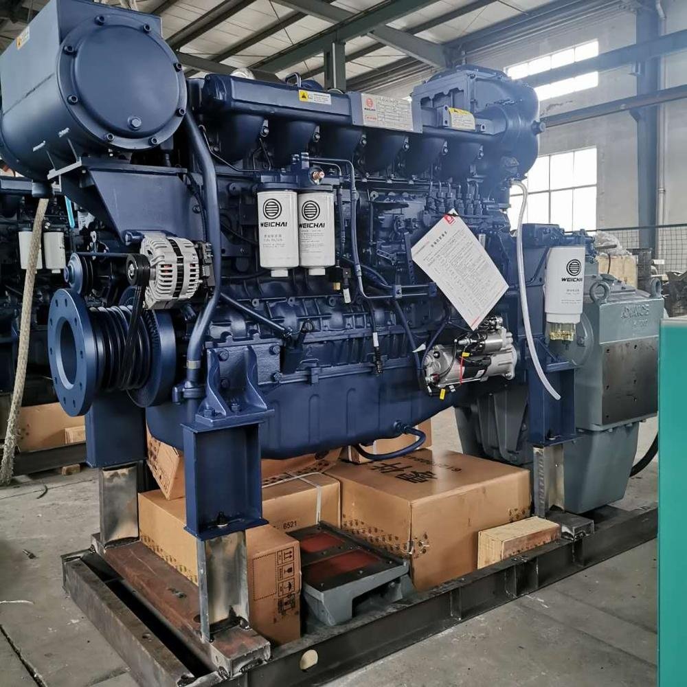 WP13C500-18 500HP Boat Diesel Engine With Marine Gearbox