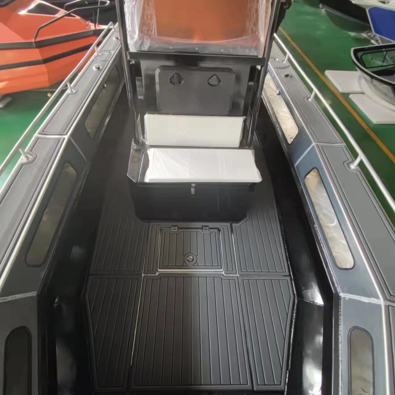 Center Console Fishing Boat 21ft Aluminum Hull Boat With Engine