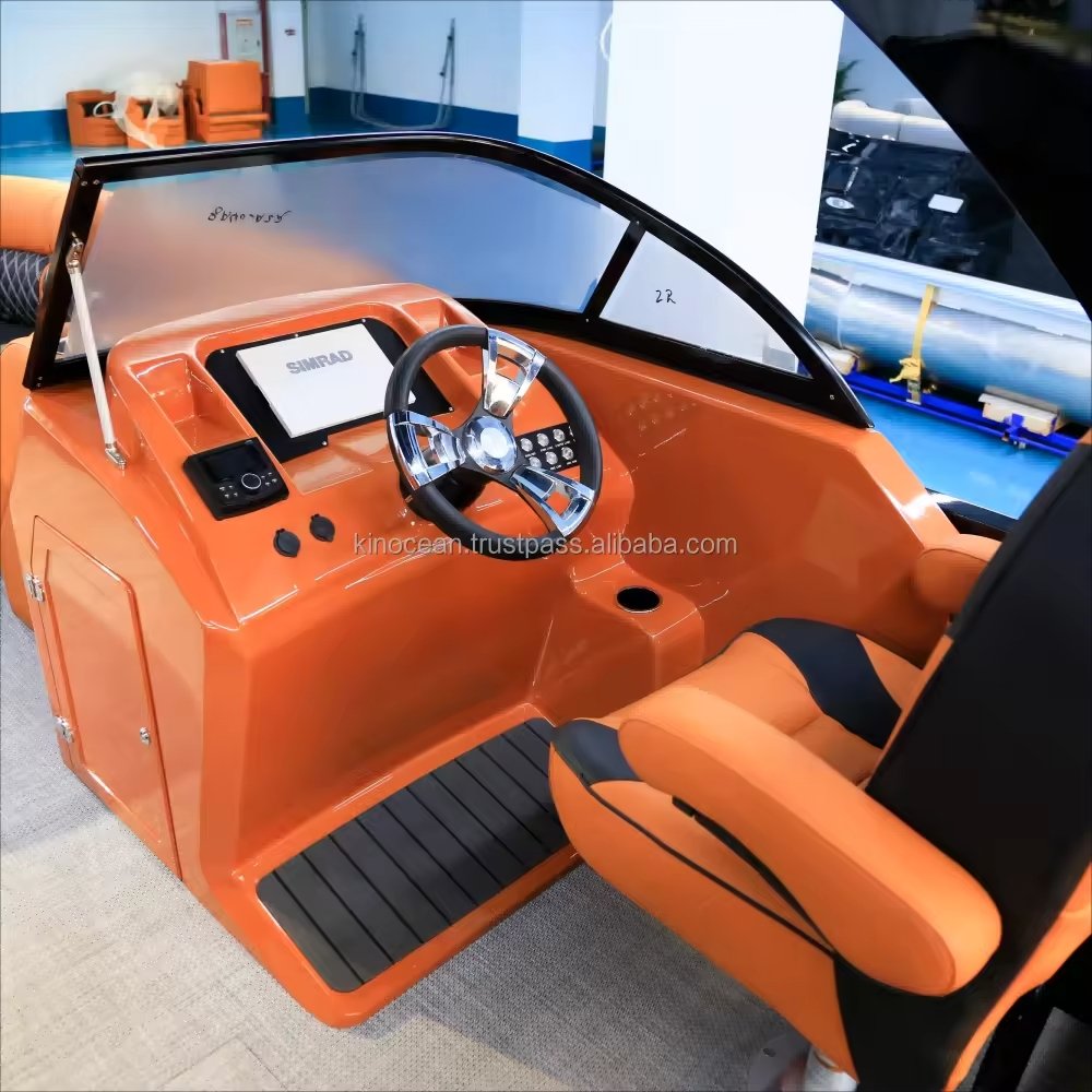 Leisure Boat Yacht Luxury Boat New Style OEM/ODM Promotion Kinocean Top Hot Selling Aluminum Motor Boat with Engine