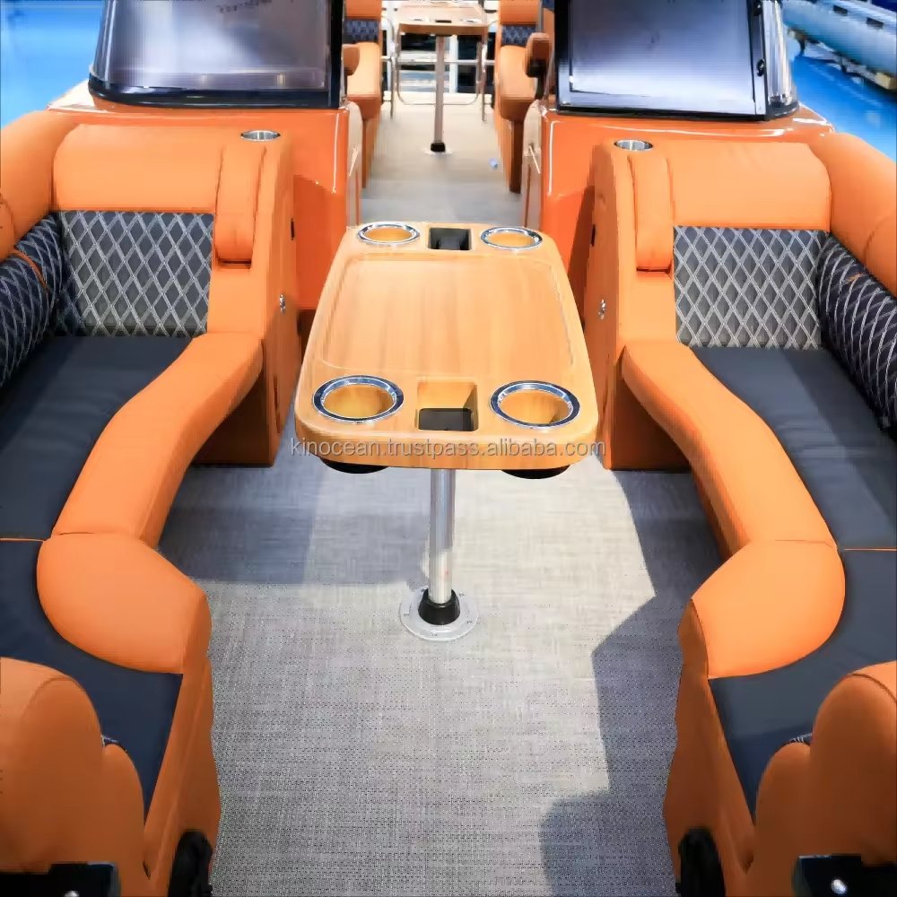Leisure Boat Yacht Luxury Boat New Style OEM/ODM Promotion Kinocean Top Hot Selling Aluminum Motor Boat with Engine