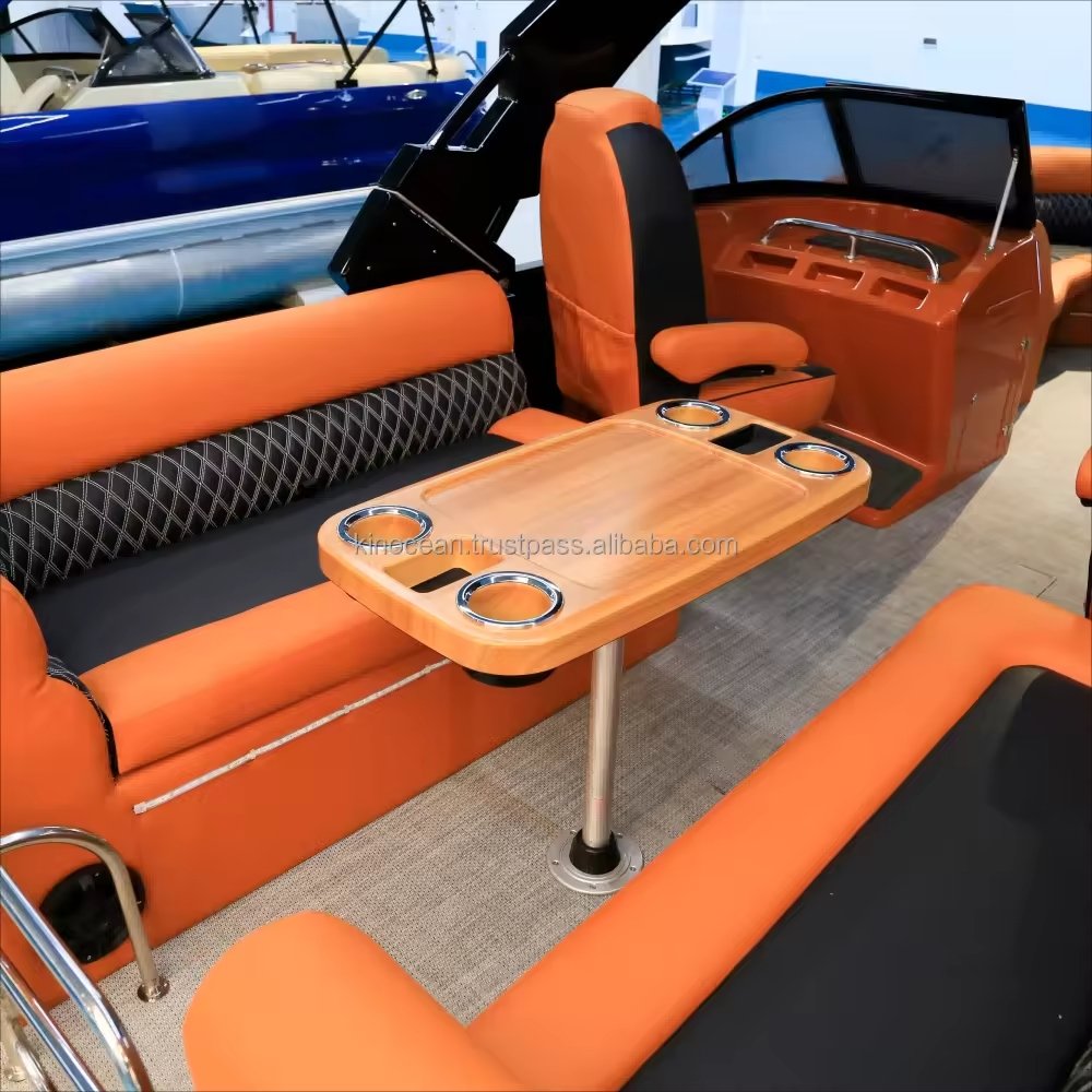 Leisure Boat Yacht Luxury Boat New Style OEM/ODM Promotion Kinocean Top Hot Selling Aluminum Motor Boat with Engine