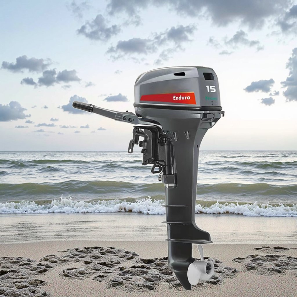New 15hp Two-Stroke Outboard Motor with Long Shaft Marine Gasoline Engine for Boat Use