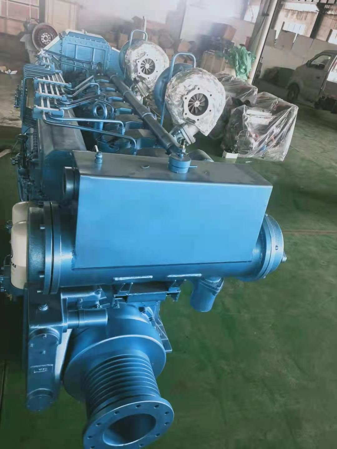 High Efficiency 6170 8170 Inboard Marine Diesel Engine with Gearbox 350-1000HP for Commercial Ships Fishing Vessels for Weichai