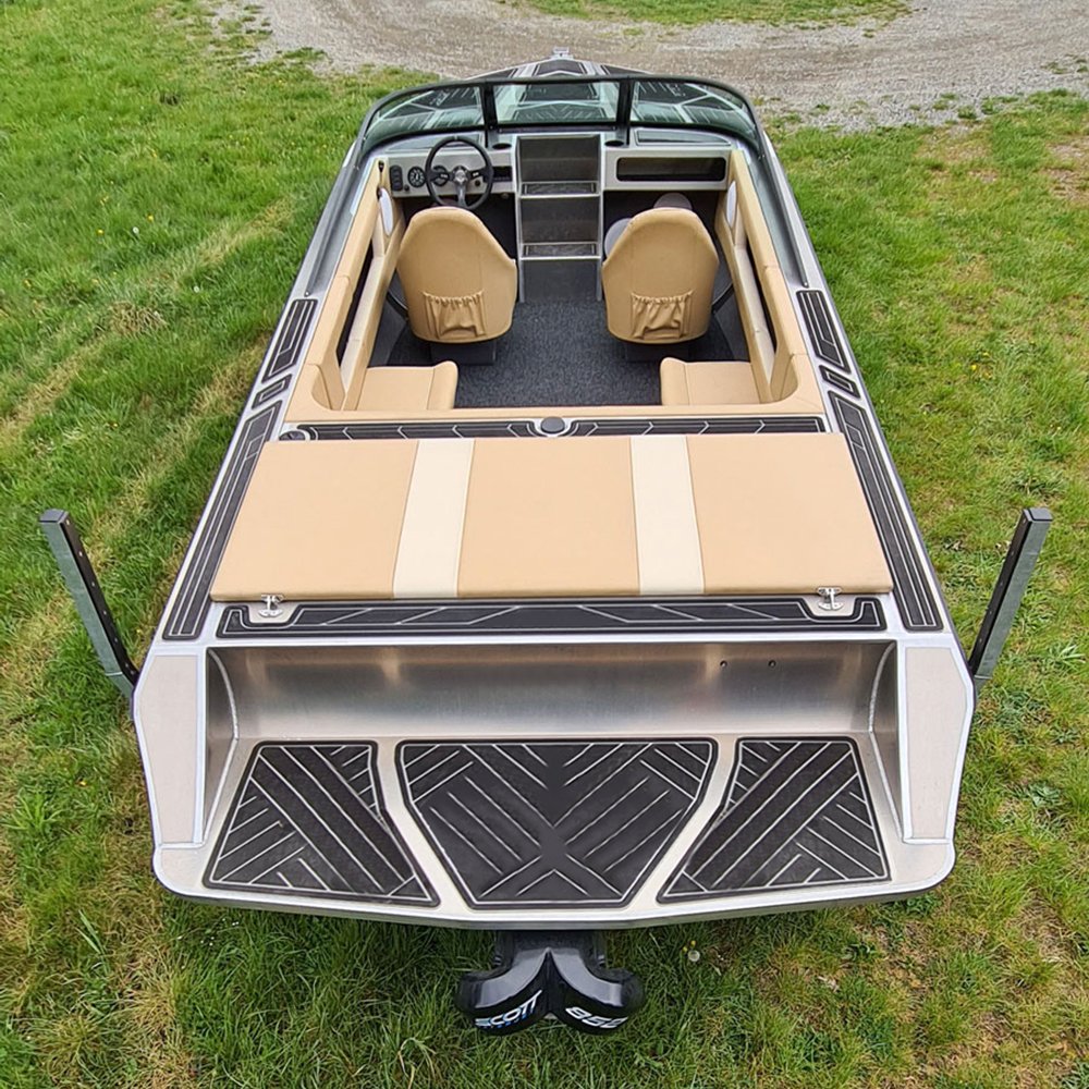 16ft Custom Size Ecocampor Utility Rowing Boat Aluminum Jet Power Sailing Yacht for Sale Outboard Engine for Sports