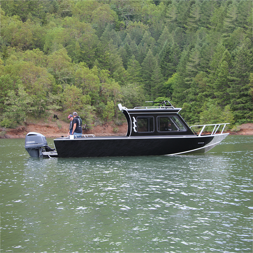 Fully Welded Marine Grade Aluminum Cabin Fishing Boat with Rod Holder and Live Tank for Rowing & Fishing