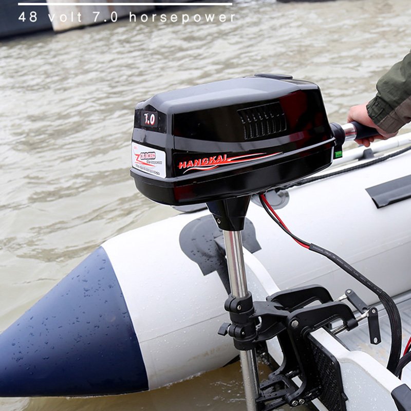 Strong Powerful Hangkai 7HP 48V 1800W Brushless Electric Boat Engine Outboard Motors Motor Boat Engine for Inflatable Boat