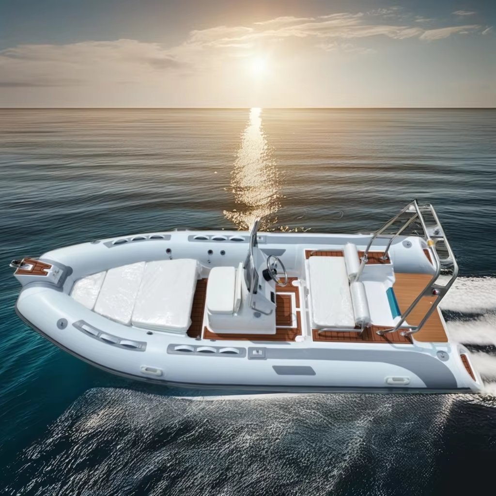 4.8m 16 Feet Rigid Aluminum Hull Inflatable Boat Hypalon Rib 480 with Engine