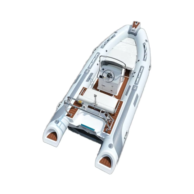 4.8m 16 Feet Rigid Aluminum Hull Inflatable Boat Hypalon Rib 480 with Engine