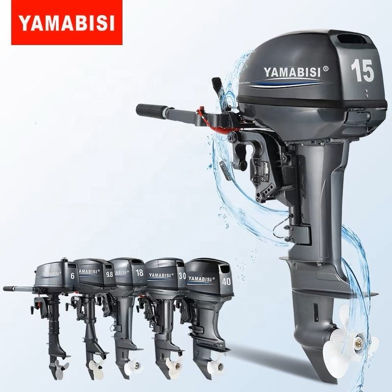 YAMABISI OUTBOARD ENGINE 2 STROKE MANUAL Start Electric Start 15HP Boat Motor