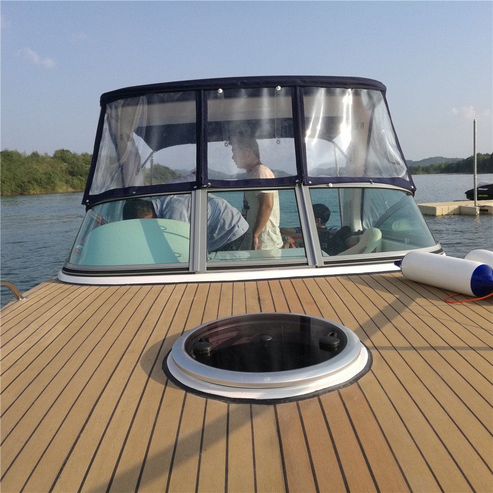 FLIT-730 China Manufacturer Fiberglass High Quality Flooring Sports Outboard Engine Speed Boat 7.3M Crusing Yacht Wholesale