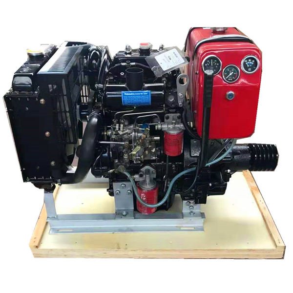 Water Cooled Two Cylinder 38hp diesel Engine with Pto Engines with Pulley Belt Clutch