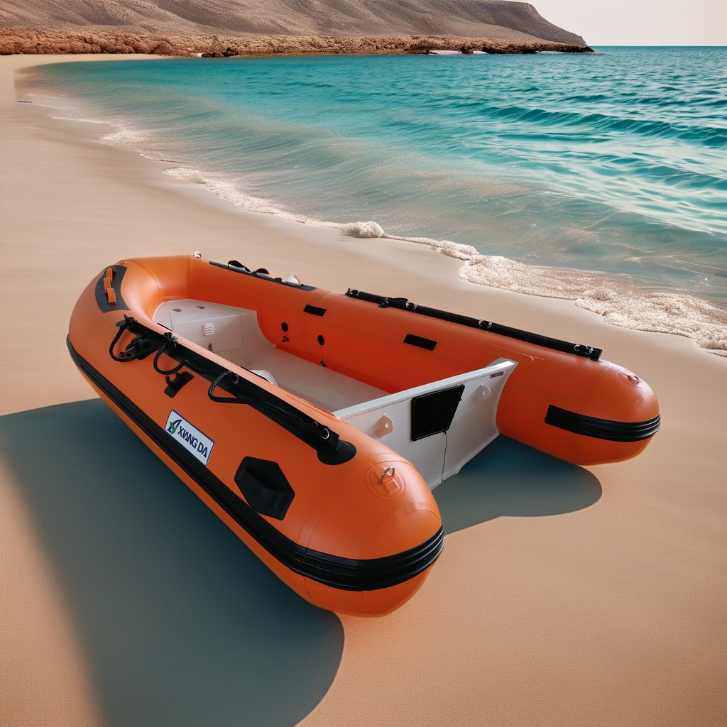 High Quality New Aluminium Hull Inflatable Fishing Boat With PVC Hypalon Material for Lake River Rowing for Outdoor Sports