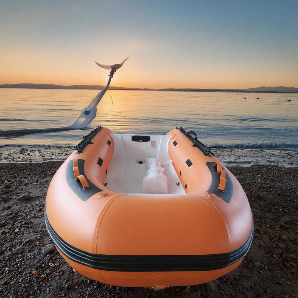 High Quality New Aluminium Hull Inflatable Fishing Boat With PVC Hypalon Material for Lake River Rowing for Outdoor Sports