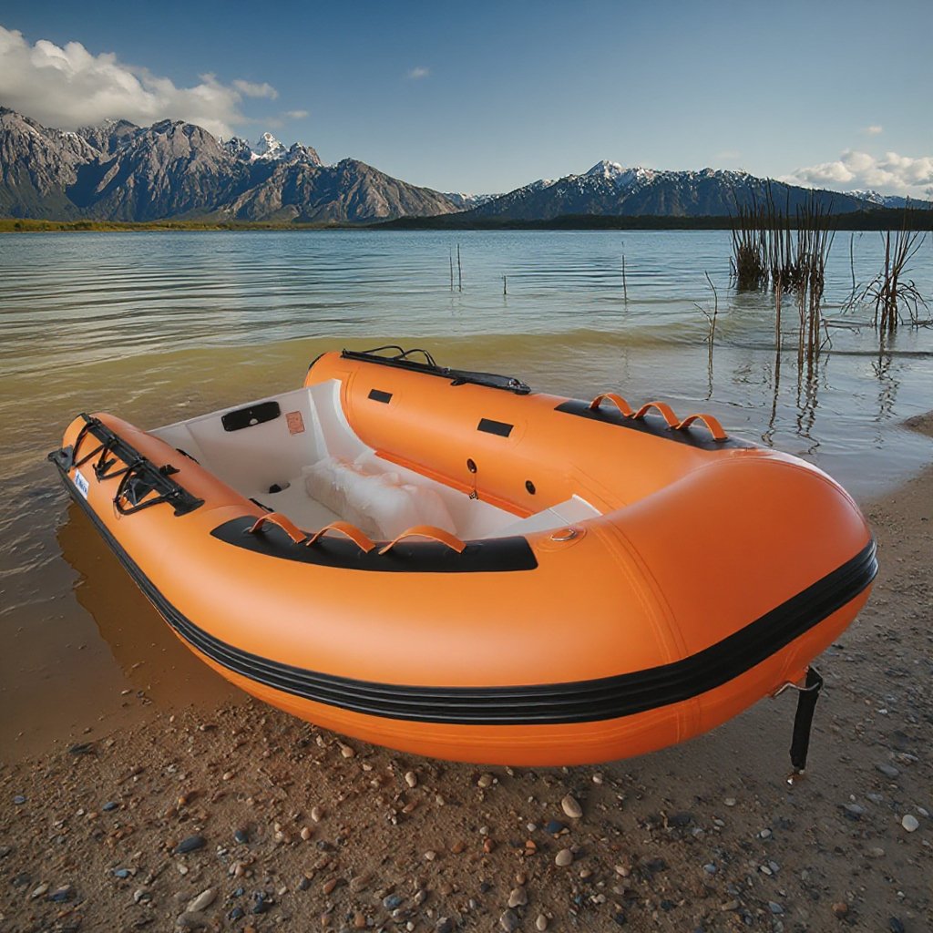 High Quality New Aluminium Hull Inflatable Fishing Boat With PVC Hypalon Material for Lake River Rowing for Outdoor Sports