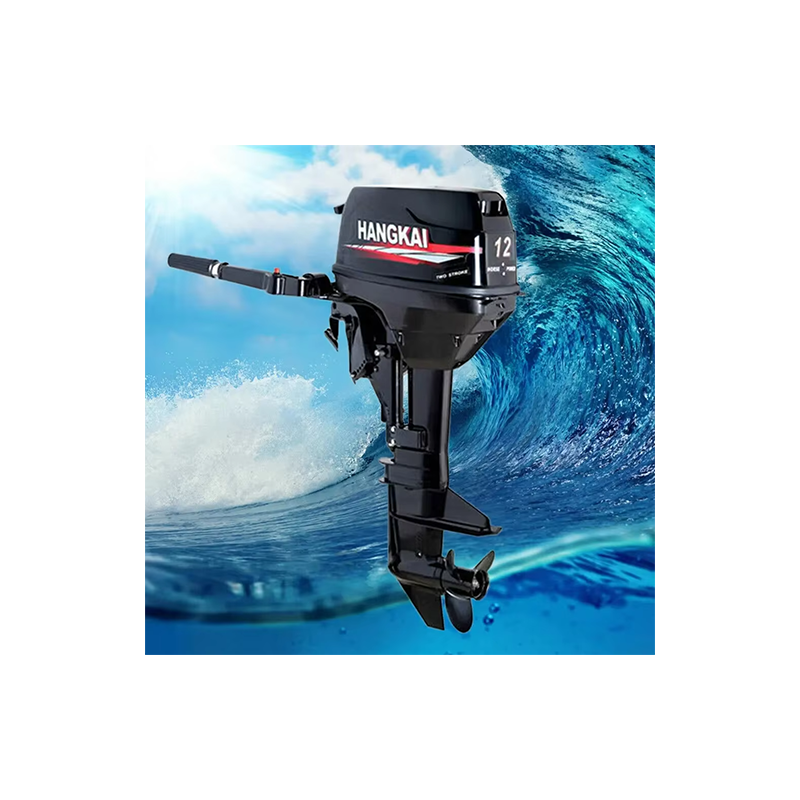 HangKai 2 Cylinder Outboard Motor Short Shaft 2 Stroke 12 hp Outboard Engine Boat Marine Engine