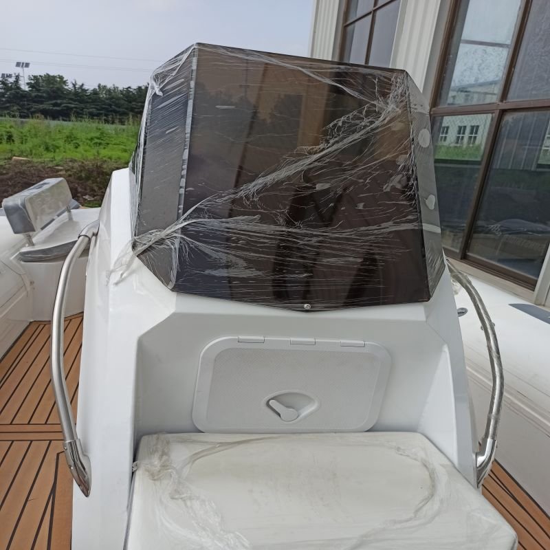 Center Console 21ft RIB650 Luxury Yacht High-Speed Aluminum Hull PVC/Hypalon RIB Boat for Ocean Waters with Outboard Engine