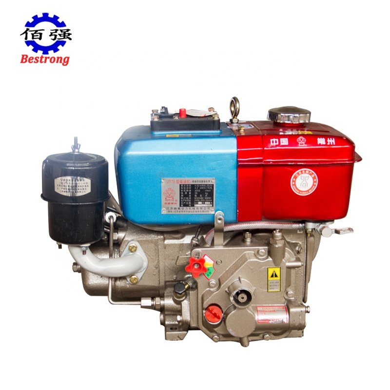 High Quality Small Single Cylinder 5HP 6HP Diesel Engine JT76 R176 4.2KW 3000RPM Four-Stroke New for Agriculture Machinery