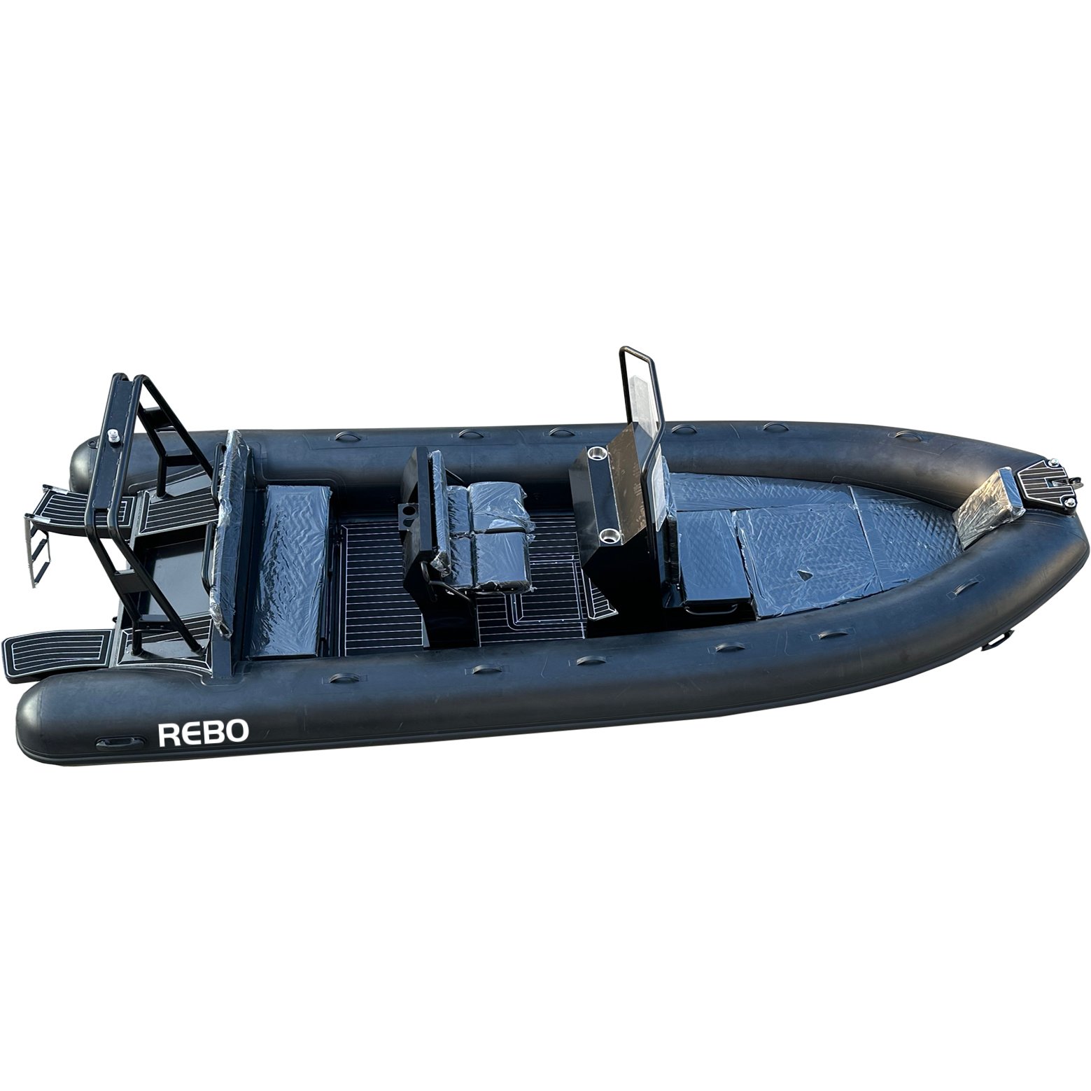20ft CE Certification RIB600 Pvc/Hypalon/Orca Aluminum Rib Inflatable Boat with Engine