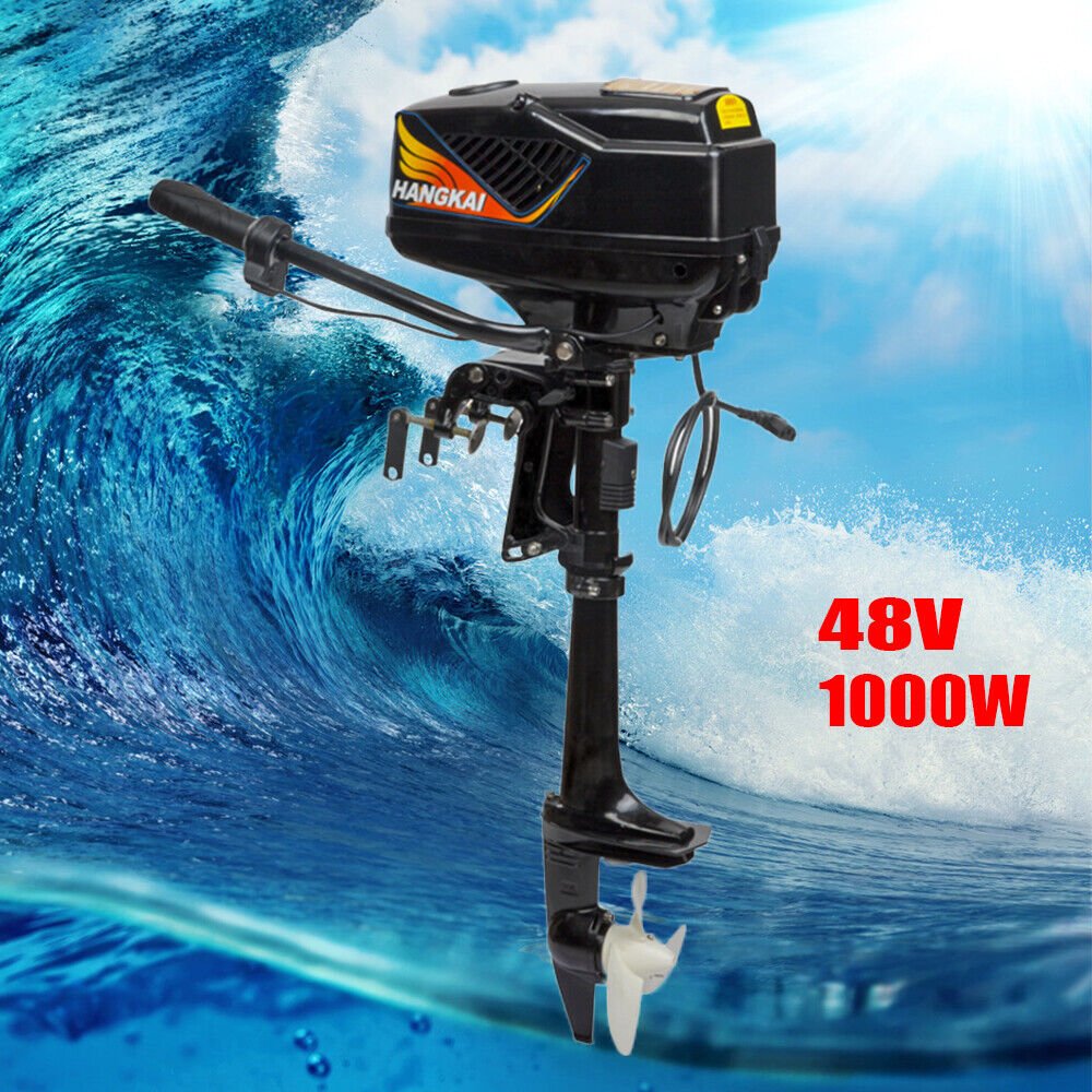 1000W 48V 4HP Electric Outboard Motor Propeller Boat Trolling Boats Engine 3000rpm for Fishing Boat Inflatable Brushless Motor