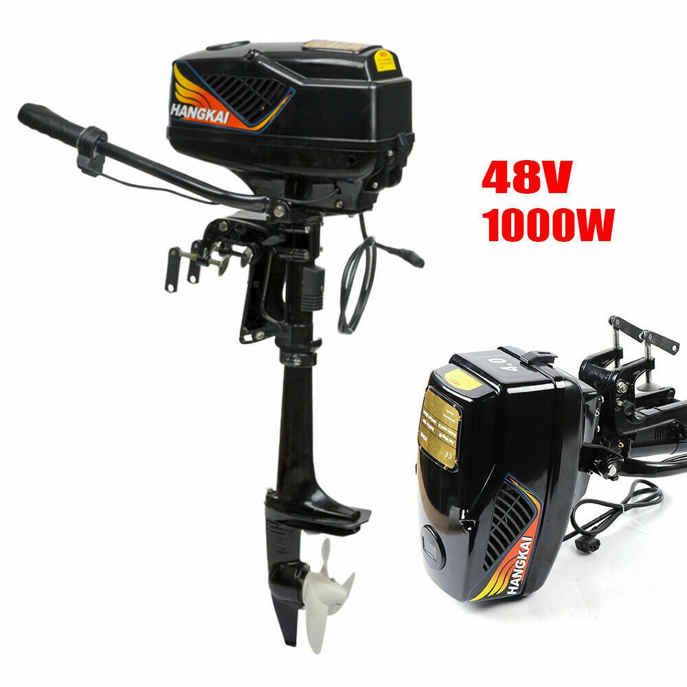 1000W 48V 4HP Electric Outboard Motor Propeller Boat Trolling Boats Engine 3000rpm for Fishing Boat Inflatable Brushless Motor