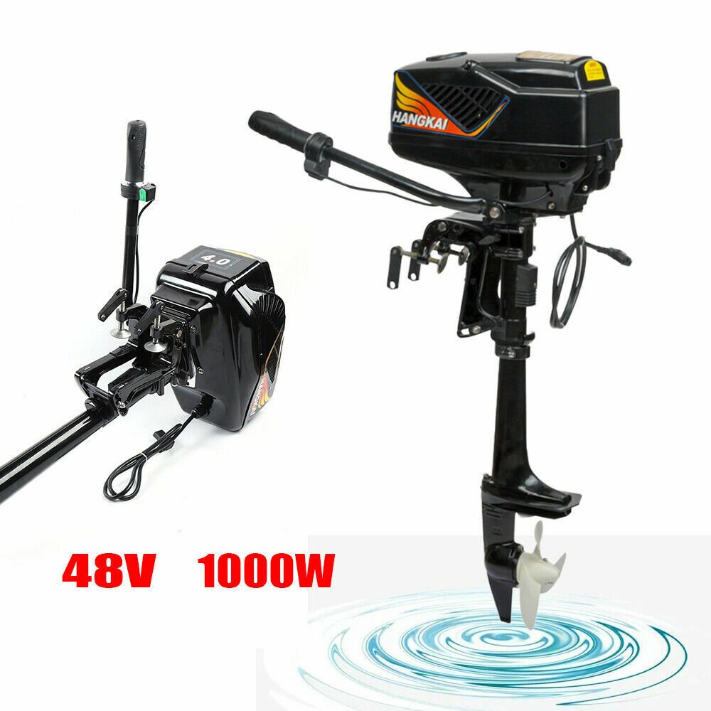 1000W 48V 4HP Electric Outboard Motor Propeller Boat Trolling Boats Engine 3000rpm for Fishing Boat Inflatable Brushless Motor