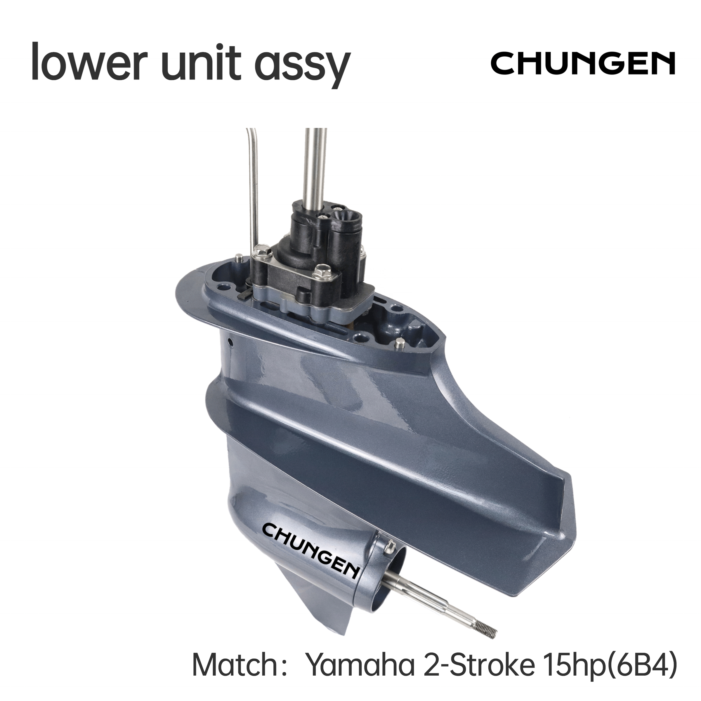6B4-45300-01-4D Lower Unit Assy Outboard Motor Boat for Yamaha 15hp Outboard Engine Reducer Outboard Motor Parts