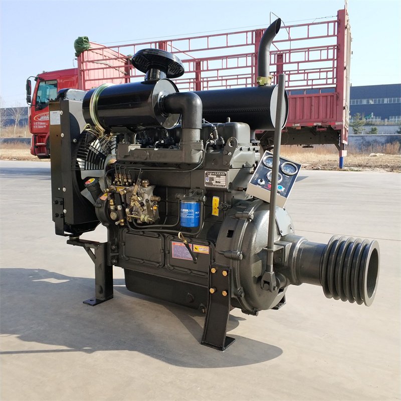 Water Cooling 4 Cylinder 60hp Diesel Stable Quality ZH4102P 2000rpm 4 Stroke Machinery Engines Boat Engines 44kw 1set