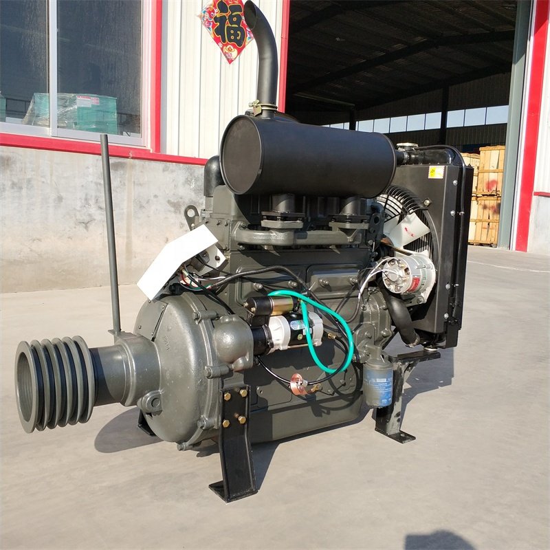Water Cooling 4 Cylinder 60hp Diesel Stable Quality ZH4102P 2000rpm 4 Stroke Machinery Engines Boat Engines 44kw 1set