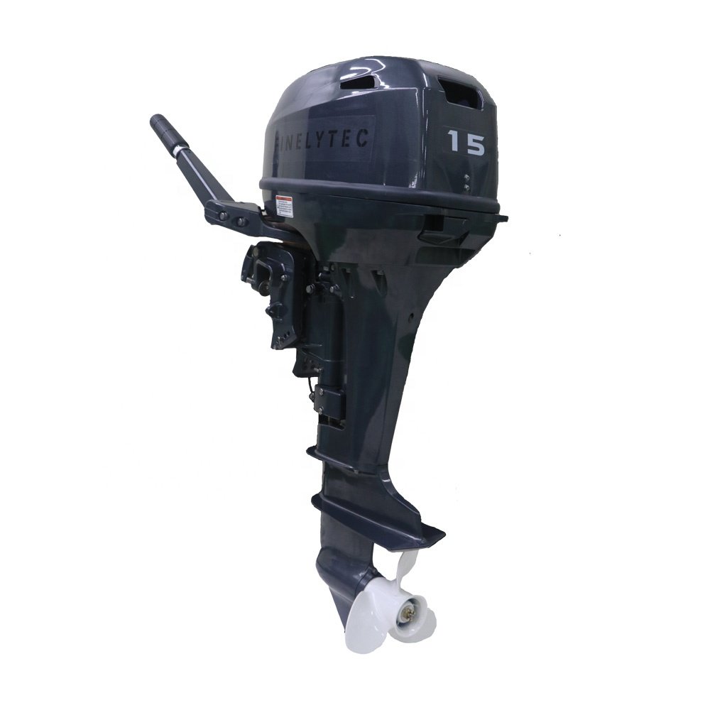 High Quality 15HP 2-Stroke Outboard Motor Lightweight Water-Cooled Engine One Year Warranty for Fishing/Inflatable Boats