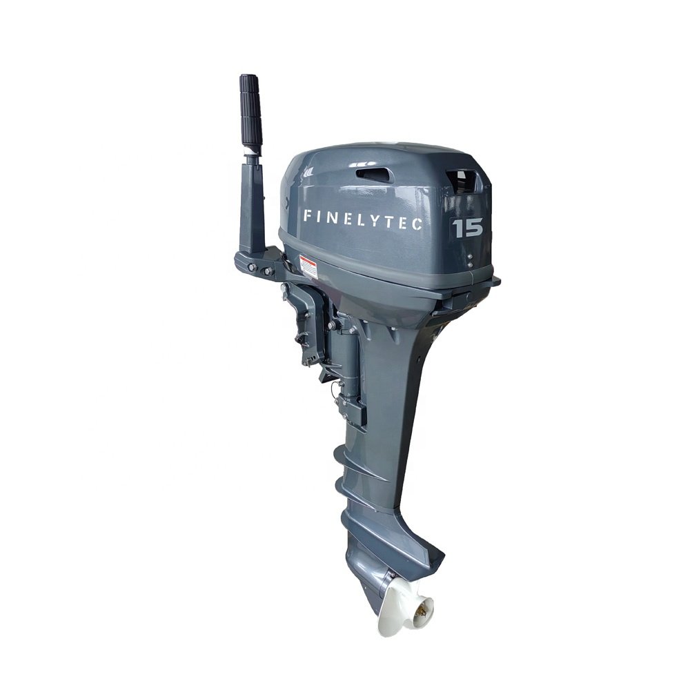High Quality 15HP 2-Stroke Outboard Motor Lightweight Water-Cooled Engine One Year Warranty for Fishing/Inflatable Boats