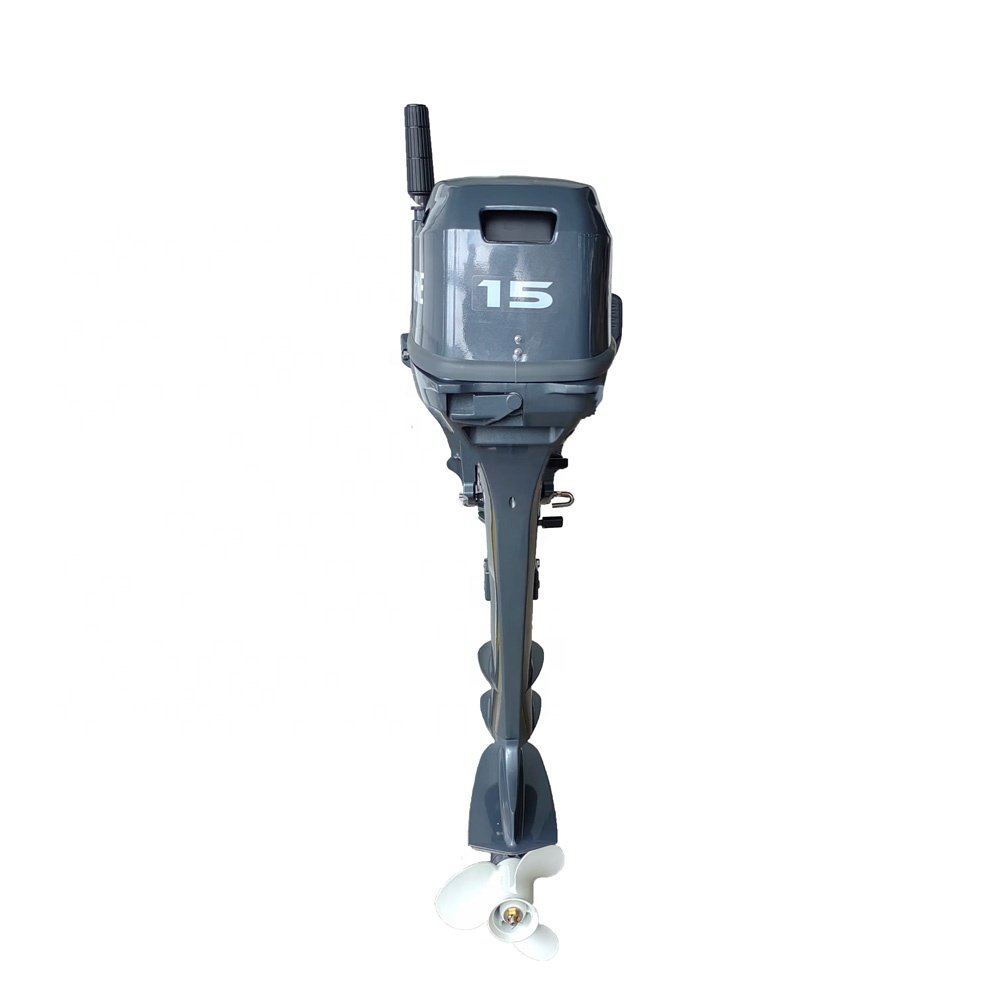 High Quality 15HP 2-Stroke Outboard Motor Lightweight Water-Cooled Engine One Year Warranty for Fishing/Inflatable Boats
